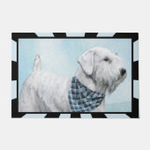 セアヤムテリア絵画ズ – かわいいオリジナルドッグアート ドアマット (正面)