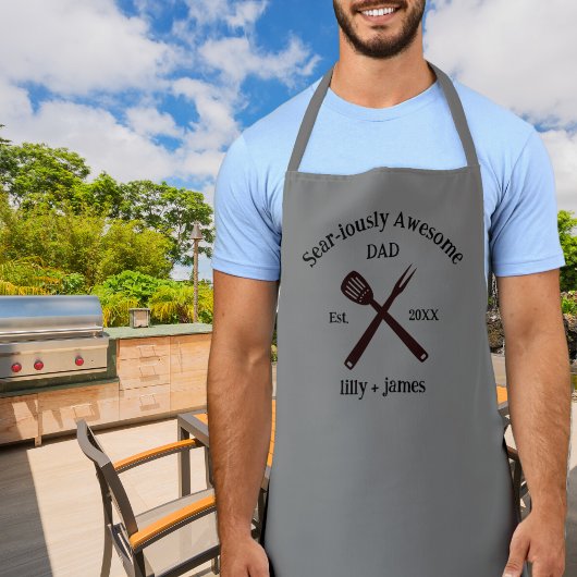 セアリオスリー・オーサム・ダッドBBQ エプロン