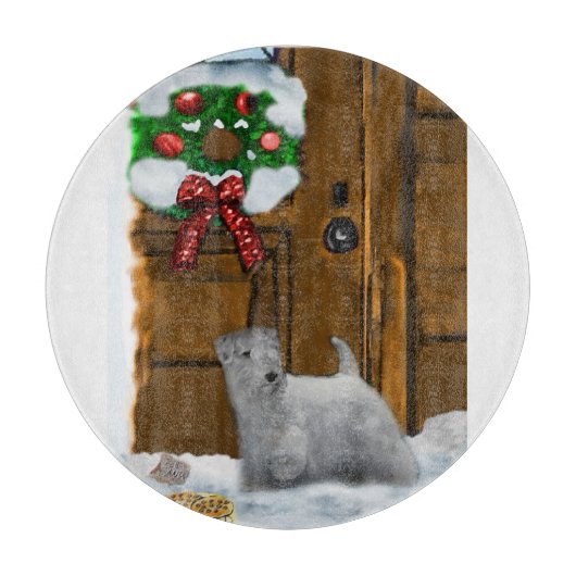 セアリハムテリアクリスマス カッティングボード (正面)