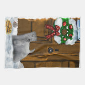 セアリハムテリアクリスマス キッチンタオル (横)