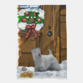 セアリハムテリアクリスマス キッチンタオル
