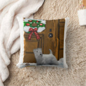 セアリハムテリアクリスマス クッション (ブランケット)