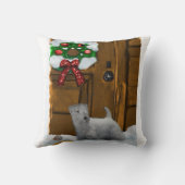 セアリハムテリアクリスマス クッション (裏面)