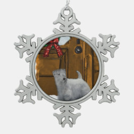 セアリハムテリアクリスマス スノーフレークピューターオーナメント