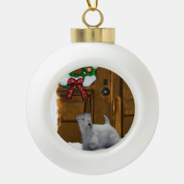 セアリハムテリアクリスマス セラミックボールオーナメント