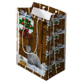セアリハムテリアクリスマス ミディアムペーパーバッグ