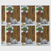 セアリハムテリアクリスマス ラッピングペーパー (フラット)