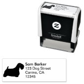 セアリハムテリアシルエット差出人住所 セルフインキングスタンプ (インサイチュ)