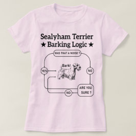 セアリハムテリアバーキングロジックおもしろい犬皮肉 Tシャツ