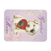 セアリハムテリアーハートママママグネット マグネット (横)