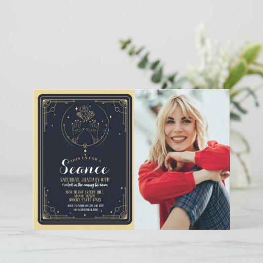 セアンススピルチュアル誕生日パーティムーンスターズ 招待状 (スタンド正面)