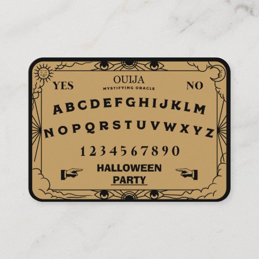 セアンスソーリースピリットボード招待状 エンクロージャーカード (正面)