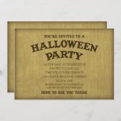 セアンスボードハロウィーン/セアンスパーティの招待状 招待状 (正面/裏面)