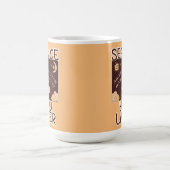 セアンスUの後のスピリットボードハロウィーンユーモア コーヒーマグカップ (中央)