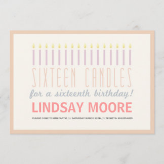 セィンフキャンドル誕生日招待状 招待状