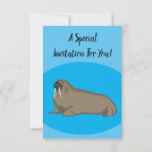 セイウスの漫画イラスト 招待状 (裏面)