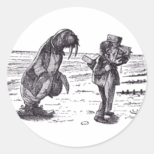 セイウチと大工1 ラウンドシール (正面)