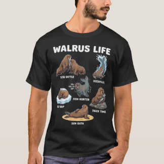 セイウチの人生 面白い セイウチ 愛好家 海洋 Tシャツ