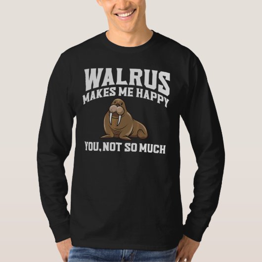 セイウチの服 素晴らしいセイウチ デザイン Tシャツ (正面)