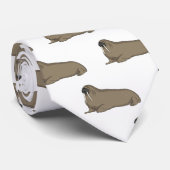 セイウチの漫画イラストレーション ネクタイ (ロール)