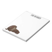 セイウチの漫画イラストレーション ノートパッド (回転)