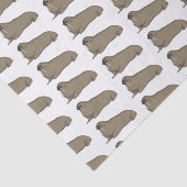 セイウチの漫画イラストレーション 薄葉紙 (詳細)