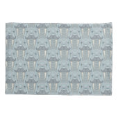 セイウチの髭パターン 枕カバー (裏面-左)