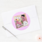 セイウチを歌う心配な親おもしろい達 ラウンドシール (封筒)