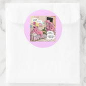 セイウチを歌う心配な親おもしろい達 ラウンドシール (バッグ)