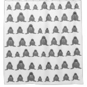 セイウチシャワーカーテン シャワーカーテン (正面)