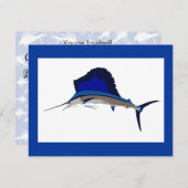 セイウチ魚釣り図 招待状 (正面/裏面)