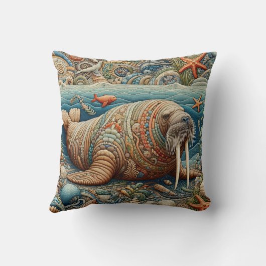 セイウチ3 クッション (裏面)