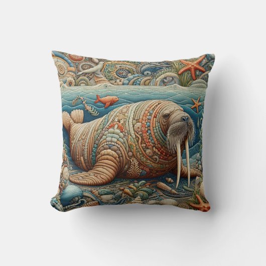 セイウチ3 クッション (正面)