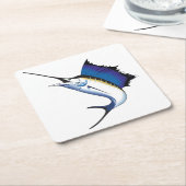 セイウチ スクエアペーパーコースター (アングル)