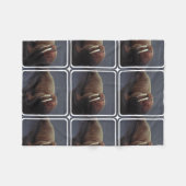 セイウチ フリースブランケット (正面(横))