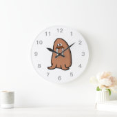 セイウチ。 ラージ壁時計 (ホーム)