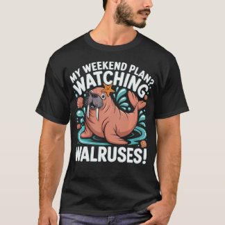 セイウチ 愛好家 海の生き物 海の動物 海洋 Tシャツ