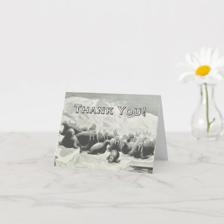 セイウチHerd 「ありがとう！」 グリーティングカード