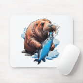 セイウラス魚釣りインザシー マウスパッド (マウス)