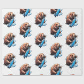 セイウラス魚釣りインザシー ラッピングペーパー (フラット)