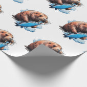 セイウラス魚釣りインザシー ラッピングペーパー (角)