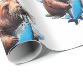 セイウラス魚釣りインザシー ラッピングペーパー (ロールコーナー)