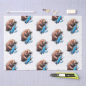 セイウラス魚釣りインザシー 薄葉紙 (クラフト)