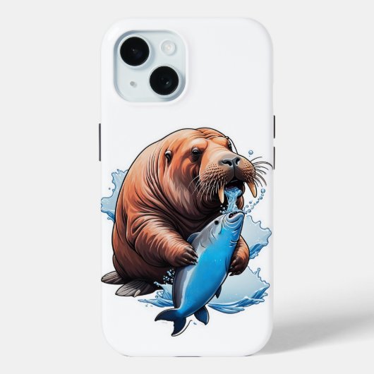 セイウラス魚釣りインザシーiPhoneケース Case-Mate iPhoneケース (裏面)
