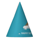 セイウロスオンアンアイスバーグカスタム誕生日パーティー パーティーハット (左)