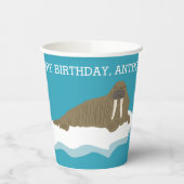 セイウロスオンアンアイスバーグカスタム誕生日パーティー 紙コップ (左)