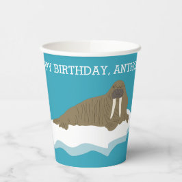セイウロスオンアンアイスバーグカスタム誕生日パーティー 紙コップ