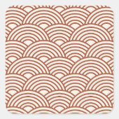 セイガイハ日本のウェーブラストテラコッタ スクエアシール (正面)