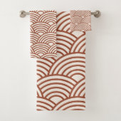 セイガイハ日本のウェーブラストテラコッタ バスタオルセット (インサイチュ)