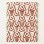 セイガイハ日本のウェーブラストテラコッタ プランナー手帳 (裏面)